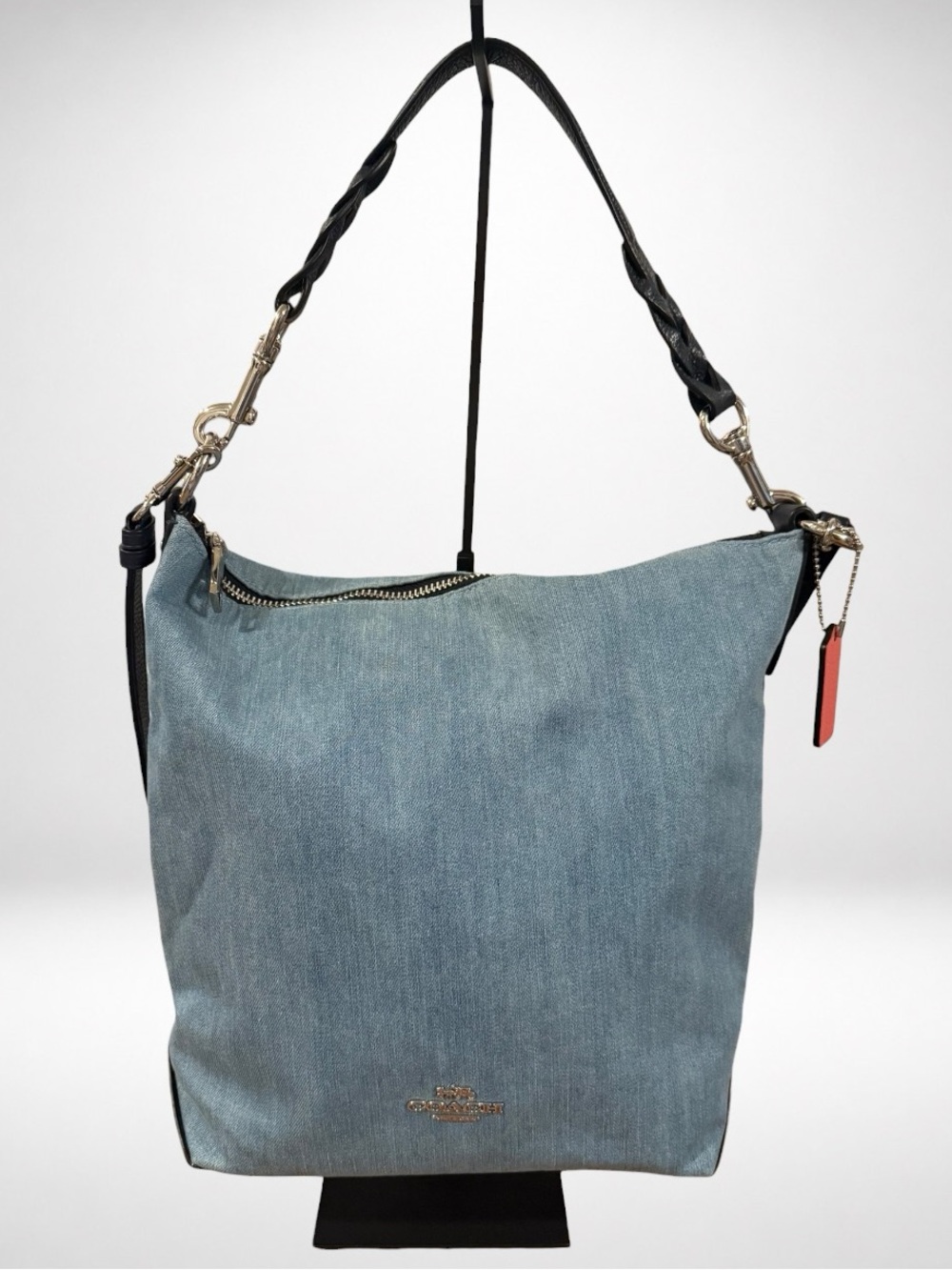 COACH Rare Denim Blue Jean Abby Shoulder Crossbody Bag Purse Y2K with COA 91452